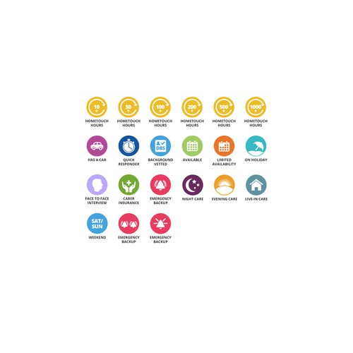Icons for health care company