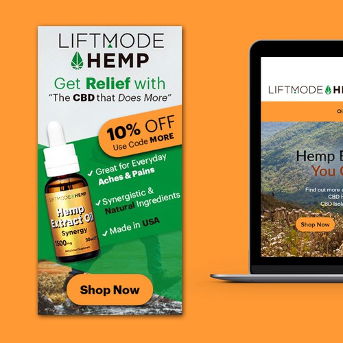 Banner for CBD oil