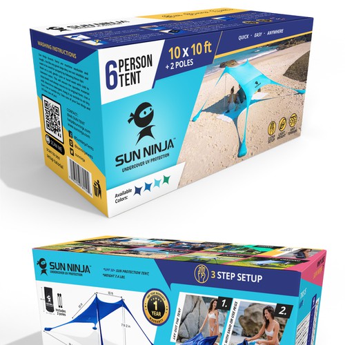 Box design for Sun Ninja tent