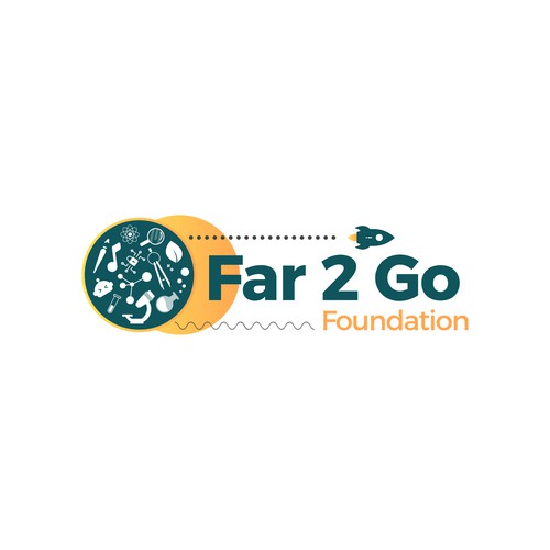 Concept logo finalist for "Far 2 Go Foundation"