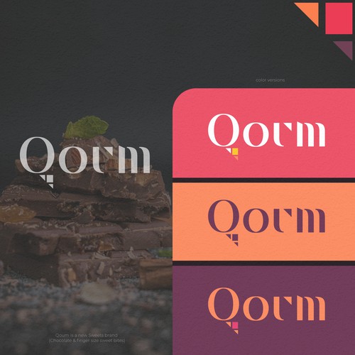 Logo concept for chocolate brand