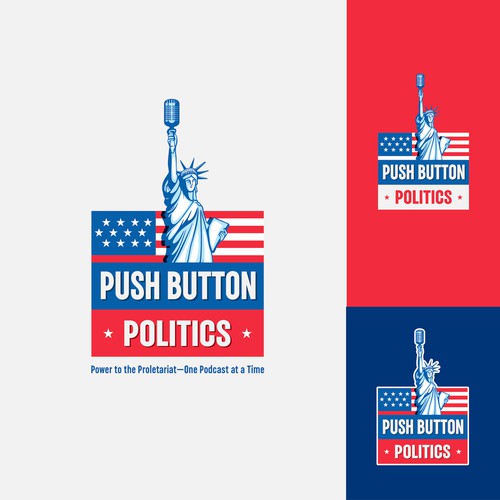 Logo design for Push Button Politics