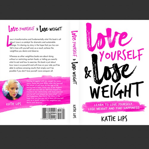 Typography Based book About Loving Yourself and Losing Weight