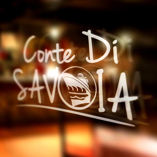Create a modern Italian Sub deli logo for Conte Di Savoia