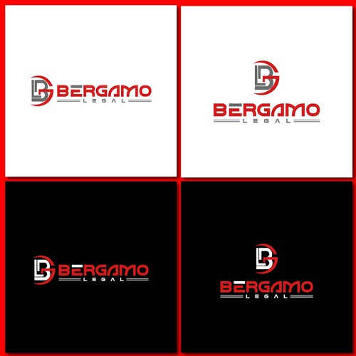Modern Geometric BGL Monogram Logo Design for Bergamo Legal