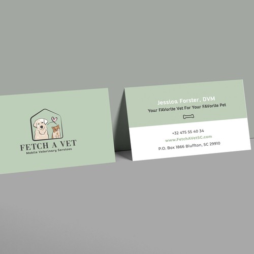 Logo and Brand Identity for Fetch a Vet