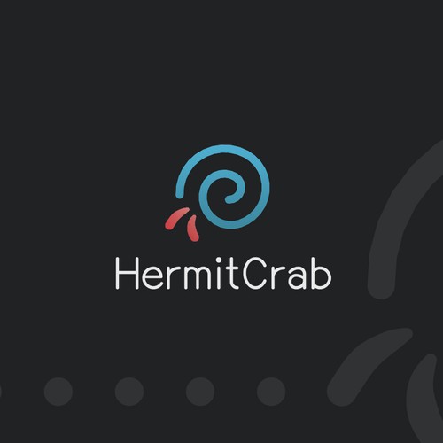 Create a modern and elegant Hermit Crab logo.