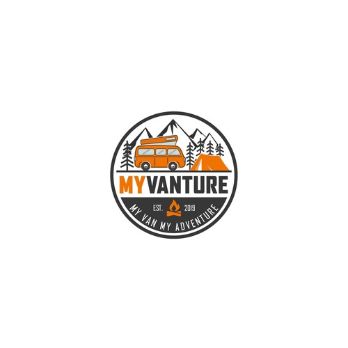 An adventurous lifestyle logo for MyVanture 