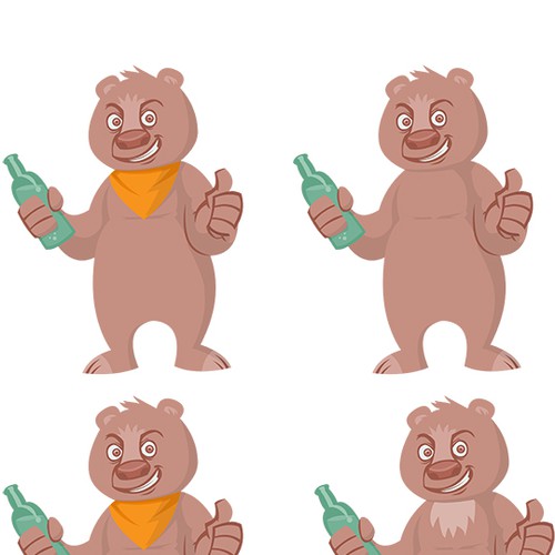 Fun mascot for liquor store.