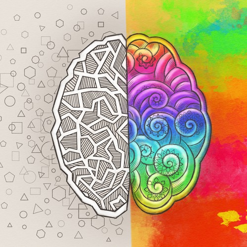 Right and left hemispheres of the brain