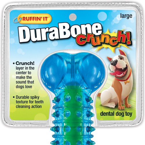 RUFFIN'IT DuraBone Crunch - dental dog toy