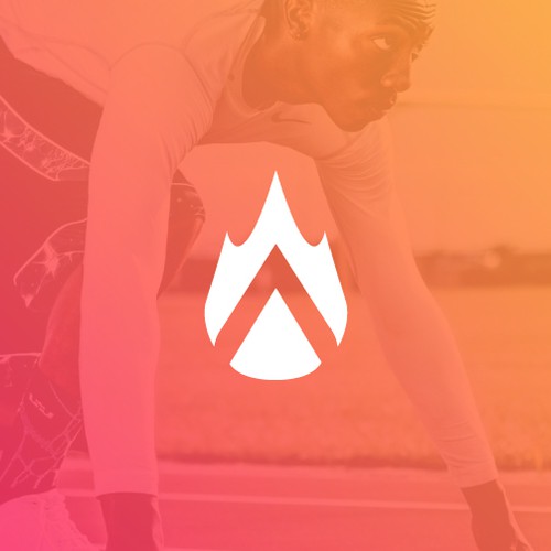 Modern Fitness & AI Logo with Flame Symbol for Wellness App