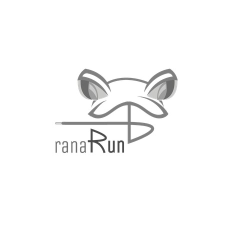 modern logo with a FROG for a new running website