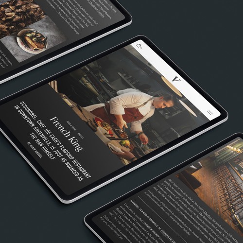 Website for Southern Lifestyle Magazine