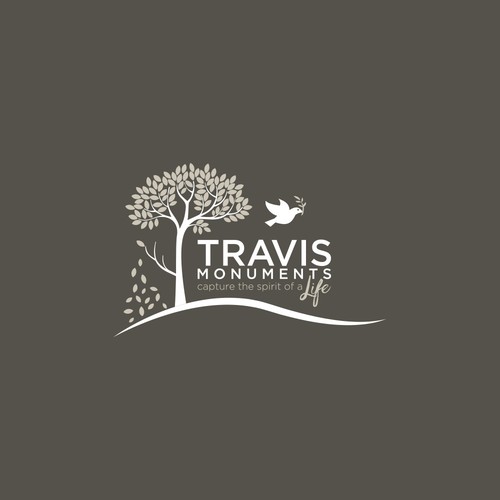 Travis Monuments Custom Logo Design