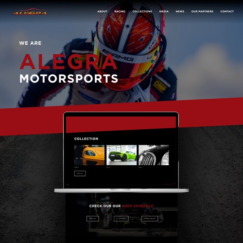 Website Design for Alegra Motorsports
