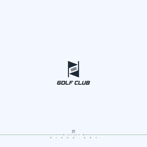 Golf Club | Negative Space Logo | Sports