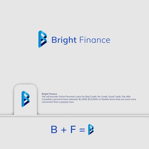 logo concept for Bright Finance