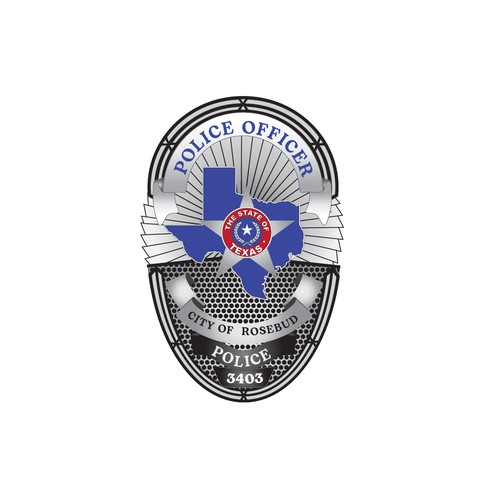 Rosebud City - Police Officer Badge