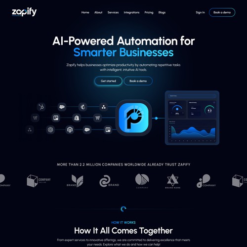 Cutting-Edge AI Automation Agency Website