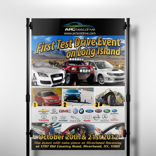 postcard or flyer for ARC Test Drive