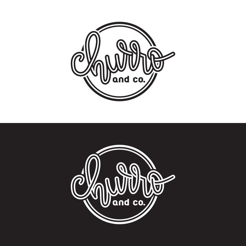 logo conecept for churro truck