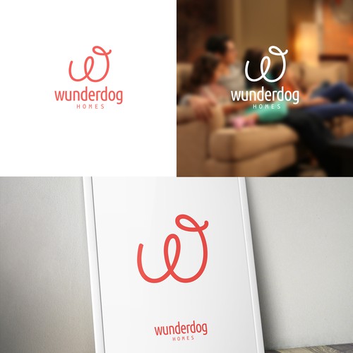 Make a company logo for residential real estate company, Wunderdog Homes!