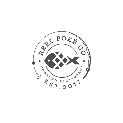 Design logo Reel Poke Co
