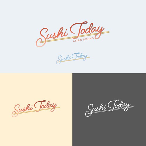 Sushi restaurant logo