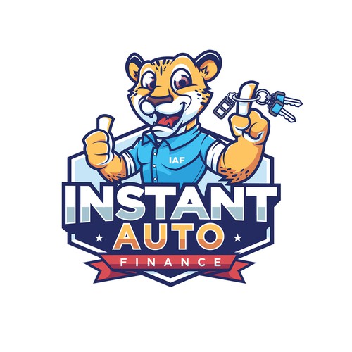 logo and mascot design for Instant Auto Finance