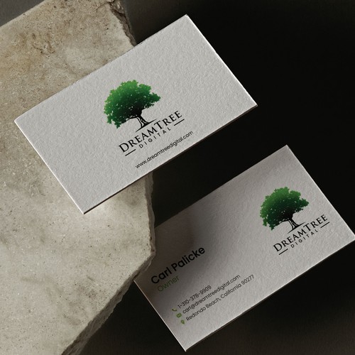 Natural Professional Business Card for Dream Tree Digital