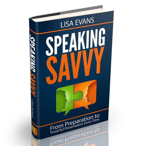 A clean modern book cover for both Kindle and Print on demand Speaking Savvy