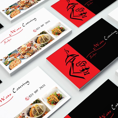 Business card for Mi'a to Catering