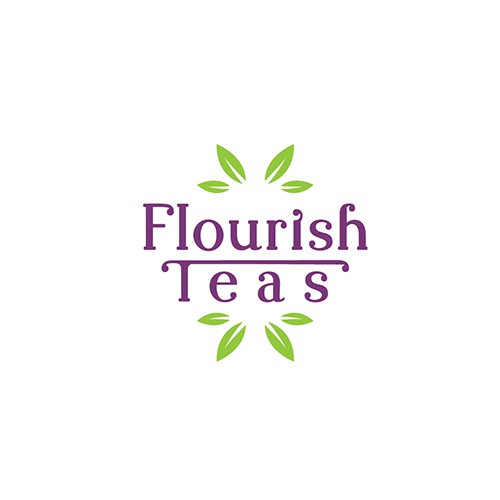 Logo Concept for Flourish Teas.