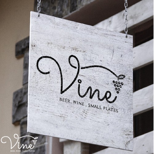 charming logo for a wine bar