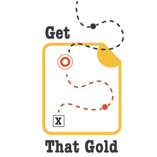 Create a logo for an 1850s gold rush era mobile game.