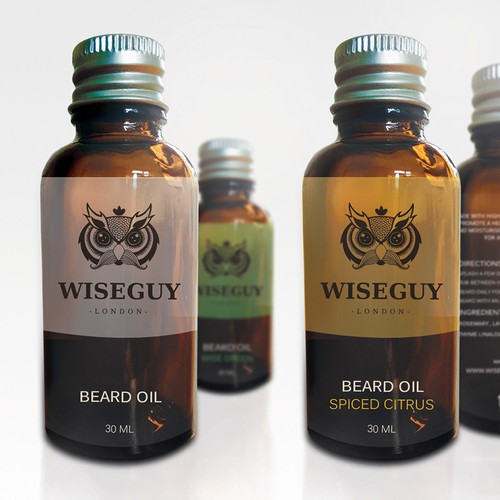 Winner design for Wiseguy beard oil