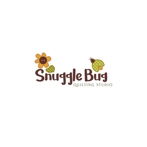 fun logo concept for snuggle bug studio