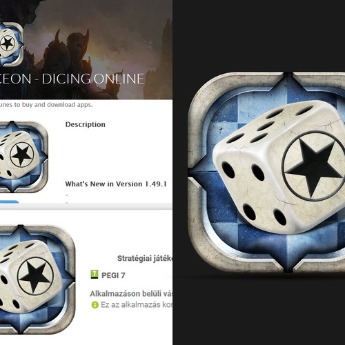 Dice game app icon