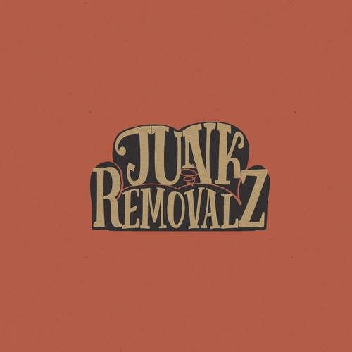Hand-Lettered Vintage Logo for a Junk Removal Service