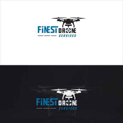 commercial aerial photography logo and business card