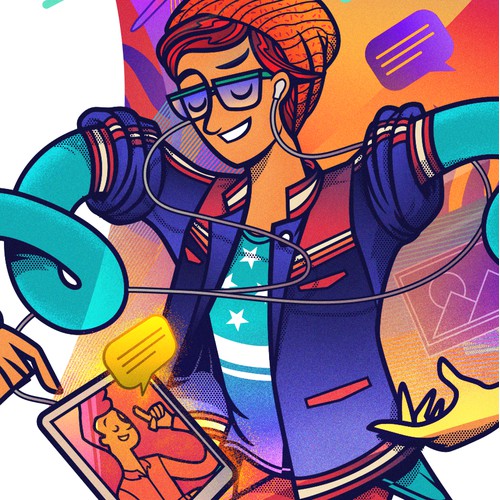 Custom illustration for E-Magazine