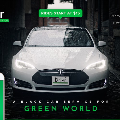 Captivate an airport audience with a vibrant image for a Tesla Taxi