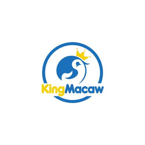 Attractive and friendly logo for KingMacaw