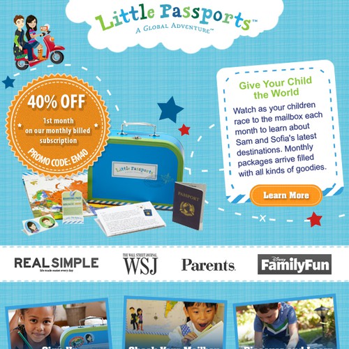 Help Little Passports  with a new banner ad
