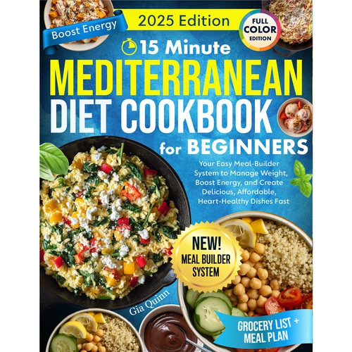 15 Minute Mediterranean Diet Cookbook for Beginners