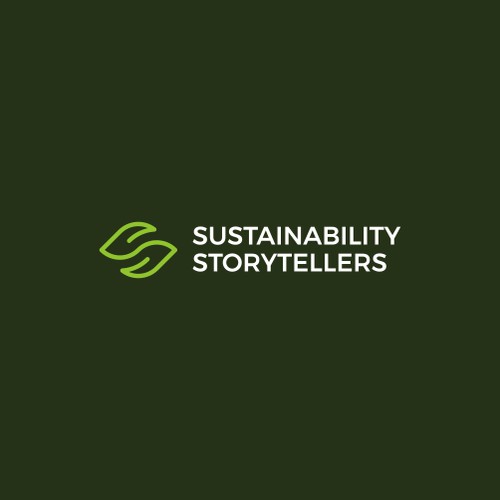 Clean organic logo for sustainability consulting: Sustainability Storytellers