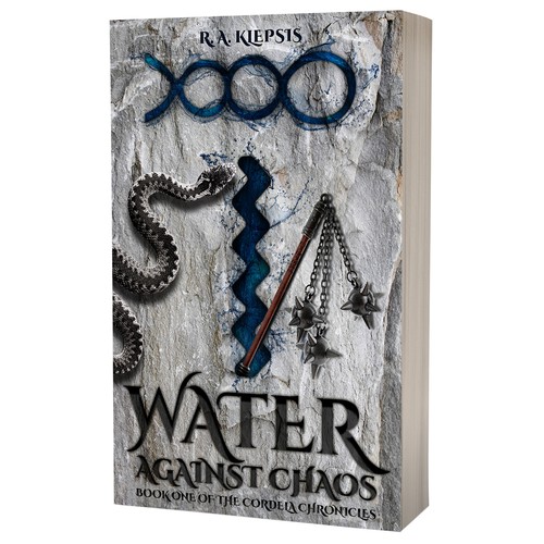 Book cover design - Water Against Chaos by R.A.Klepsis