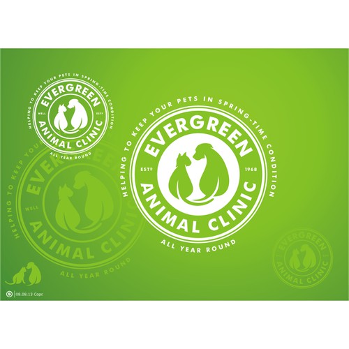 logo for Evergreen Animal Clinic