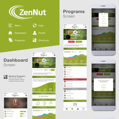 ZenNut App Designs